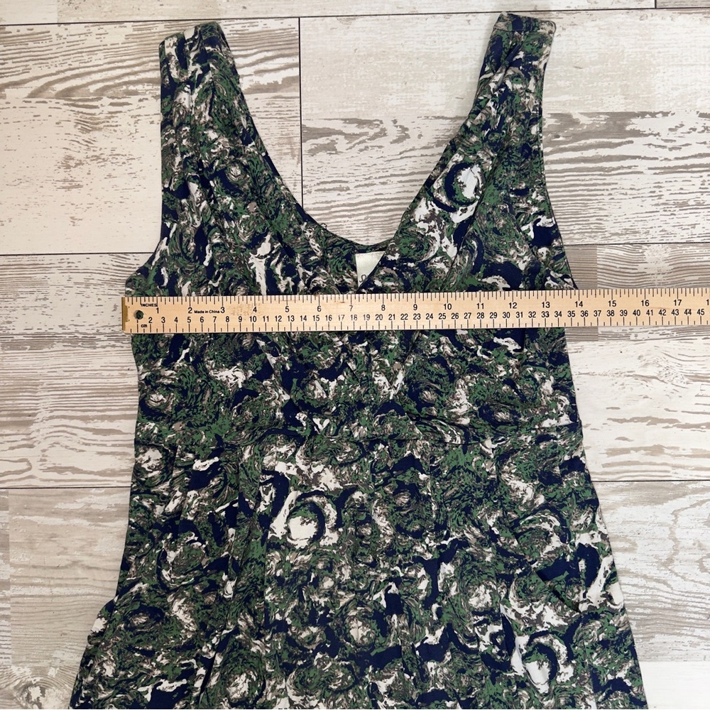 Porridge Anthropologie Sleeveless Floral Midi Dress Women’s XS Green Blue - Picture 8 of 11